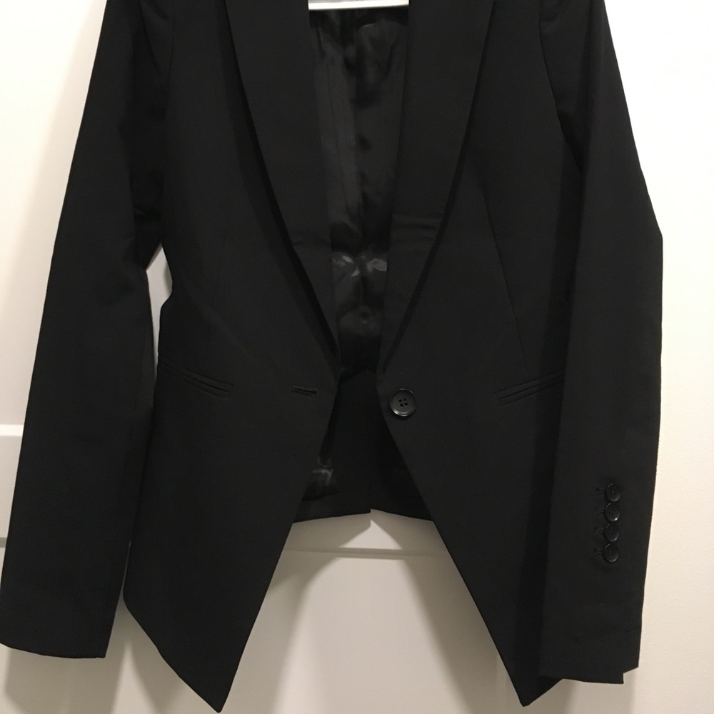 BCBG black suit jacket, size xs